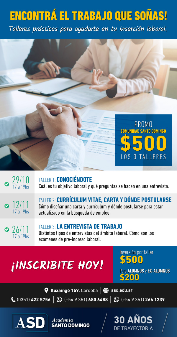 Taller. Academia Santo Domingo